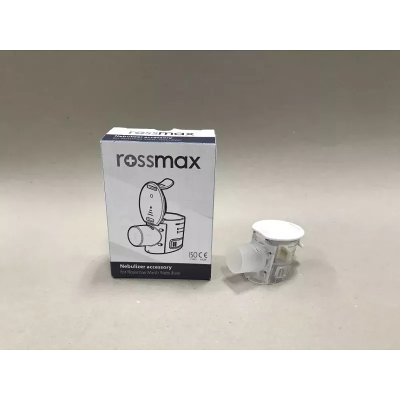ROSSMAX NC200 CUP Vibracinis tinklelinis purkštuvas su vaistų talpykle, kandikliu, suaugusiųjų kauke, vaikų kauke, nešiojimo krepšiu