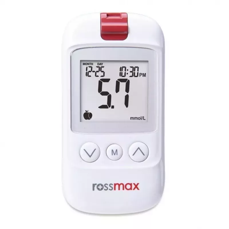 ROSSMAX HS200 BT kraujo gliukozės matavimo prietaisas su Bluetooth