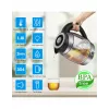 ForMe FKG-488 belaidis elektrinis virdulys 1,8 L sidabrinis/juodas