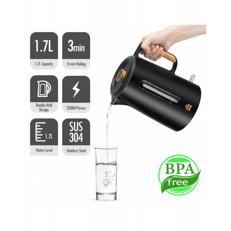 ForMe FKG-852 belaidis elektrinis virdulys 1,7 L baltas
