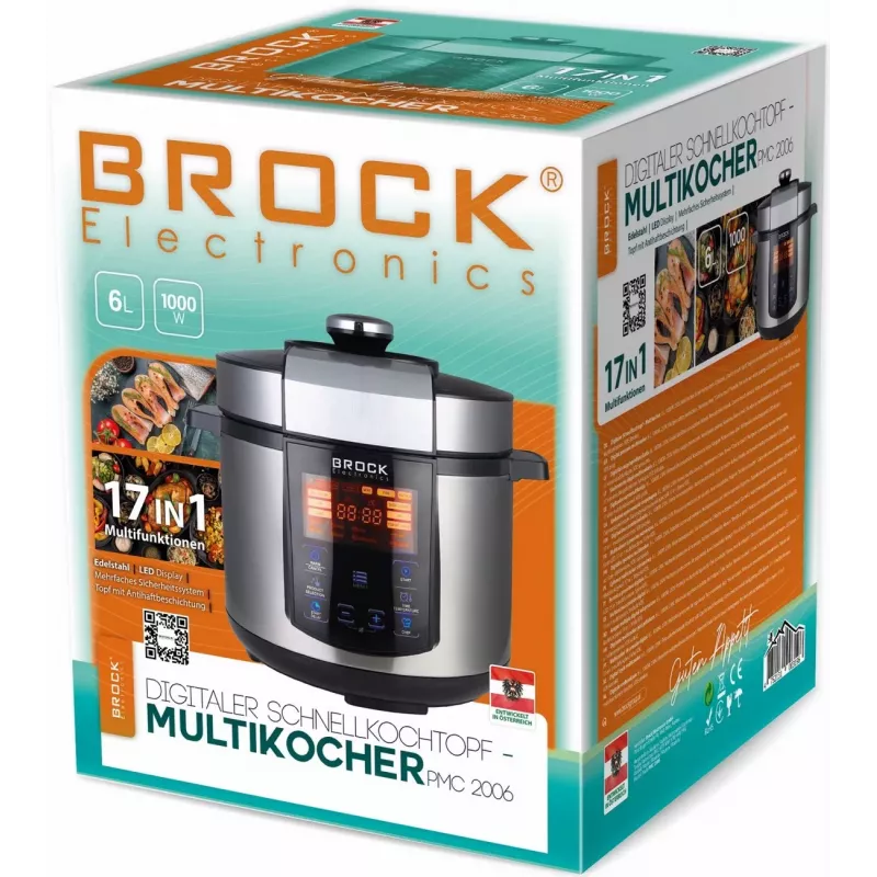Brock PMC 2006 Elektrinė mėsmalė 2000W Juoda/Sidabrinė