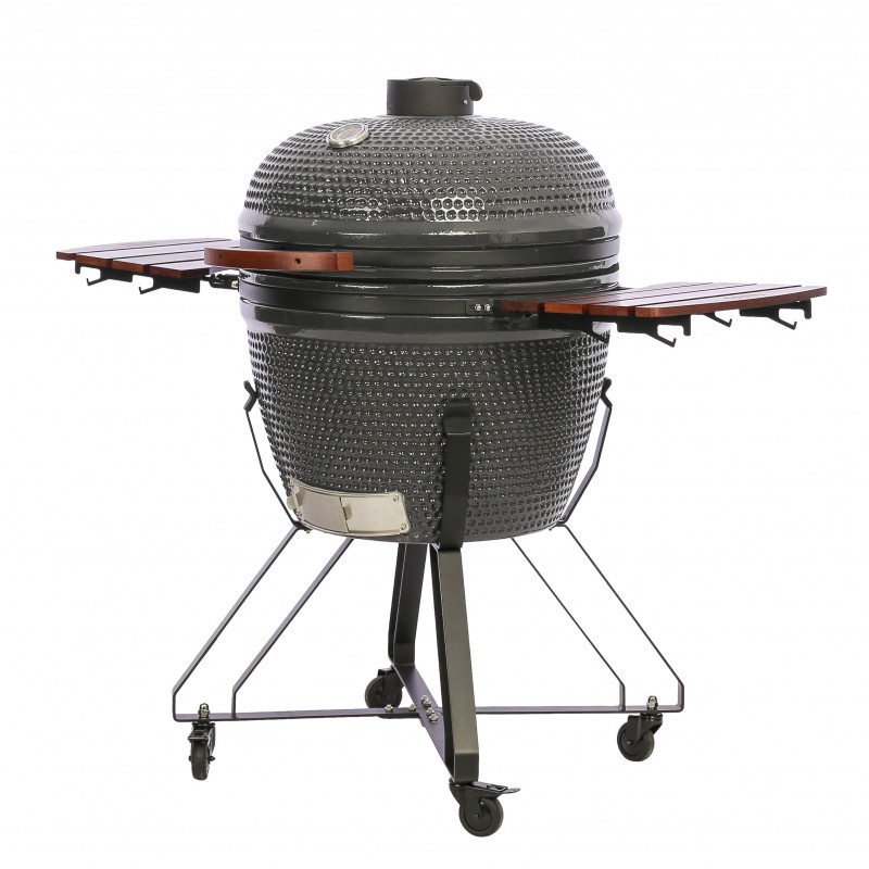 TunaBone Kamado Classic 26 Inch Grill Size XL Dark Grey