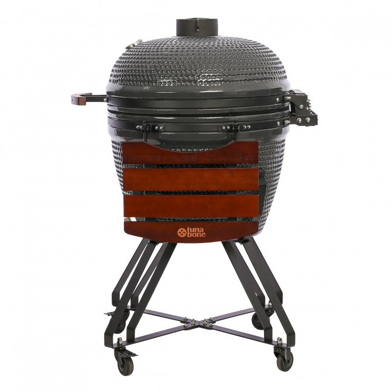 TunaBone Kamado Classic 26 Inch Grill Size XL Dark Grey