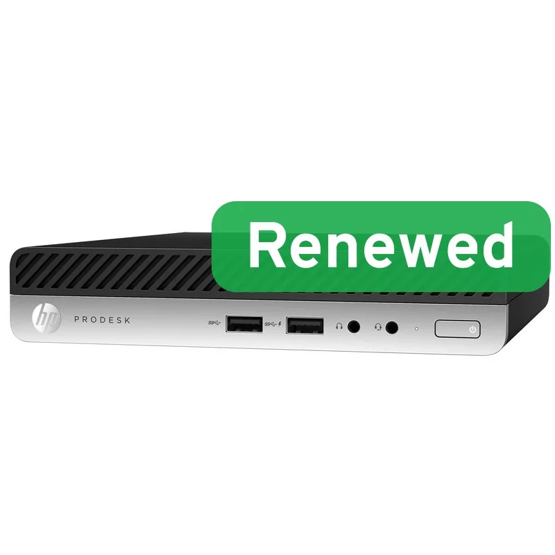 HP Renewed Grade A ProDesk 600 G4 DM Intel Core i3-8100T 8 GB NVMe 128 GB Intel UHD Graphics 630 Windows 11 Home