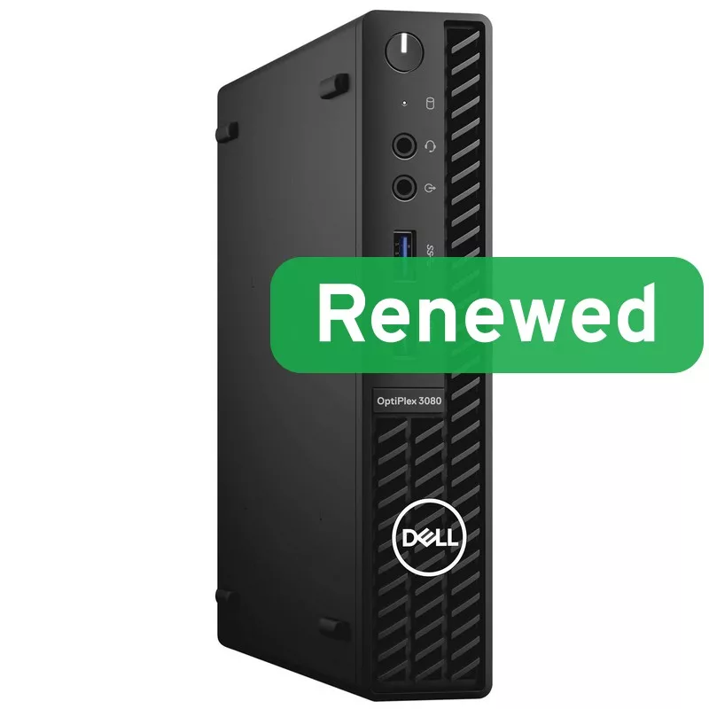 DELL Renewed Grade A OptiPlex 3080 Micro Intel Core i5-10500T 8GB RAM 256GB SSD Intel UHD Graphics 630 Windows 11 Pro