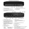 HP Renewed Grade A EliteDesk 800 G6 Intel Core i5-10500T 8GB 256GB SSD Windows 11 Pro Small Form Factor Desktop PC
