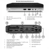 HP Renewed ProDesk 400 G4 SFF Desktop PC - Intel Core i3-8100T, 8GB RAM, 128GB SSD, Intel UHD Graphics 630, Windows 11 Pro