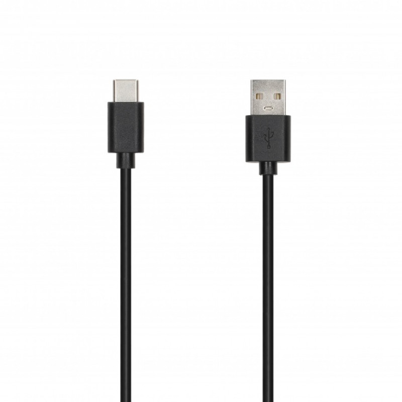 SEEK TOTI USB-A į Type-C, 1m PVC duomenų laidas 3A, juoda