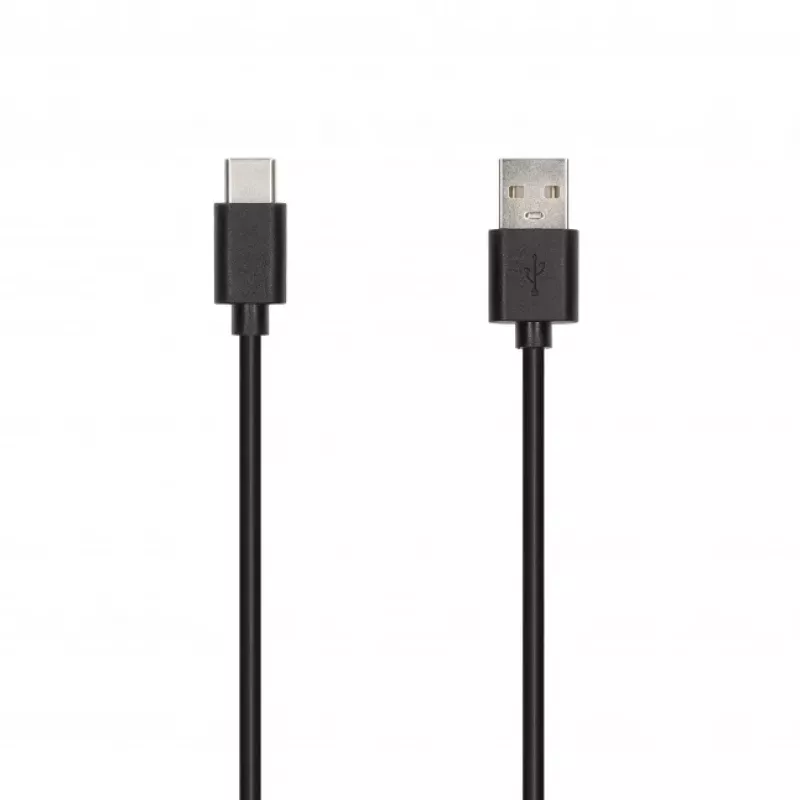 SEEK TOTI USB-A į Type-C, 1m PVC duomenų laidas 3A, juoda