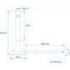 Teltonika Bluetooth Magnetic SMA Antenna 3 dBi 2.4 GHz