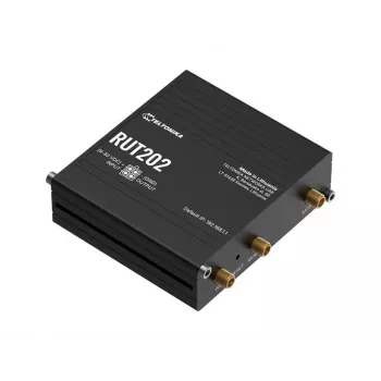 Teltonika RUT202 - 4G LTE belaidis maršrutizatorius, Wi-Fi 4, 2x Ethernet, DIN bėgis