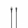 SEEK TOTI USB-A į Lightning 2m Pintas Laidas 2A (Ne-MFI) Juodas