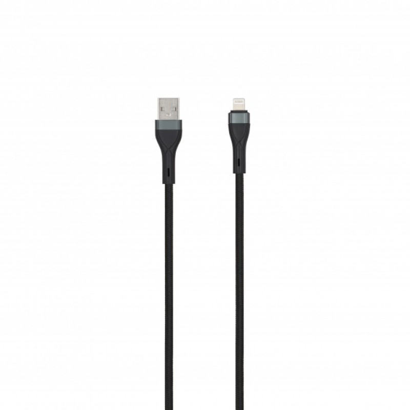 SEEK TOTI USB-A į Lightning 2m Pintas Laidas 2A (Ne-MFI) Juodas