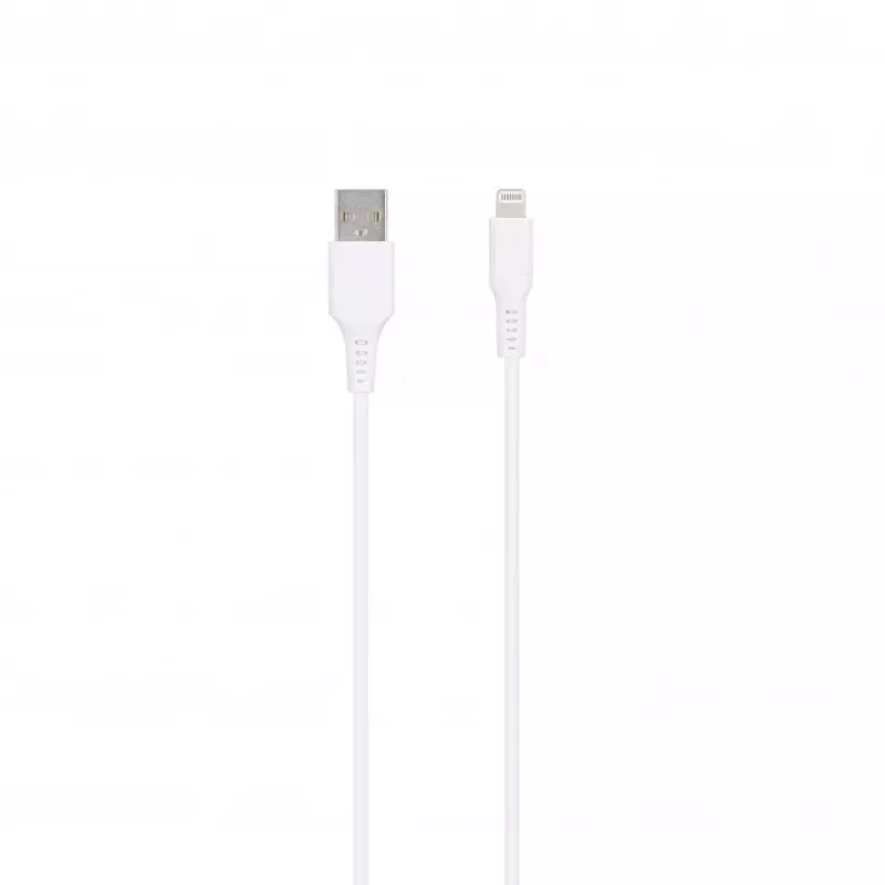 SEEK TOTI USB A į Lightning, 1m PVC duomenų laidas 2A (ne-MFI), baltas