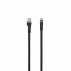 SEEK TOTI USB-A į USB-C pintas laidas 2m 3A juodas