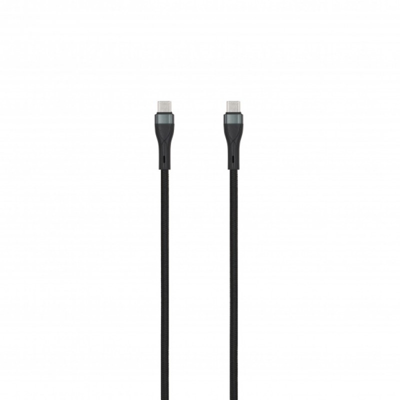 SEEK TOTI USB-C į USB-C 2m Pintas Laidas 3A Juodas