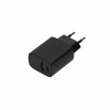 SEEK TOTI 20W Type-C + USB A sieninis greitasis įkroviklis, juodas