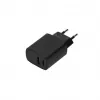 SEEK TOTI 20W Type-C + USB A sieninis greitasis įkroviklis, juodas