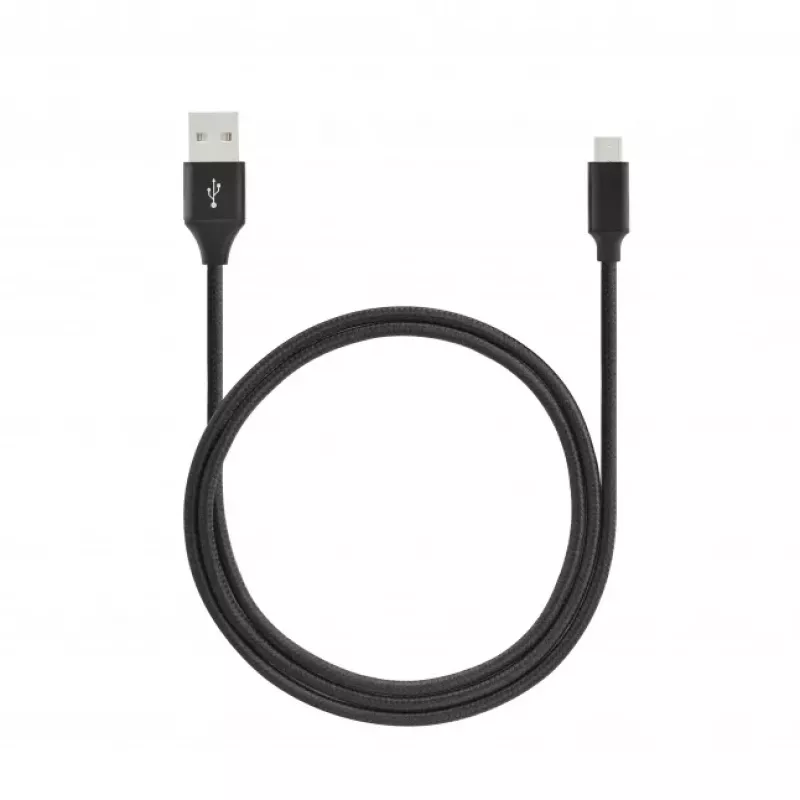 SEEK TOTI USB A į Micro USB, 2m pintas laidas 2A, juodas