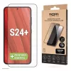 TOTI PREMIUM PREMIUM Grūdinto stiklo 3D ekrano apsauga, pilnas dangtelis, skirta Samsung Galaxy S24+/S25+