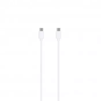 SEEK TOTI 20W Type-C PD sieninis greitasis įkroviklis su Type-C į Type-C, 1 m PVC duomenų kabeliu 3A, baltas