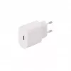 SEEK TOTI 20W Type-C PD sieninis greitasis įkroviklis su Type-C į Type-C, 1 m PVC duomenų kabeliu 3A, baltas