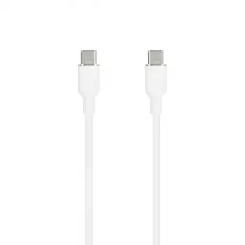 SEEK TOTI USB-C į USB-C Silikoninis laidas 1m 3A Baltas