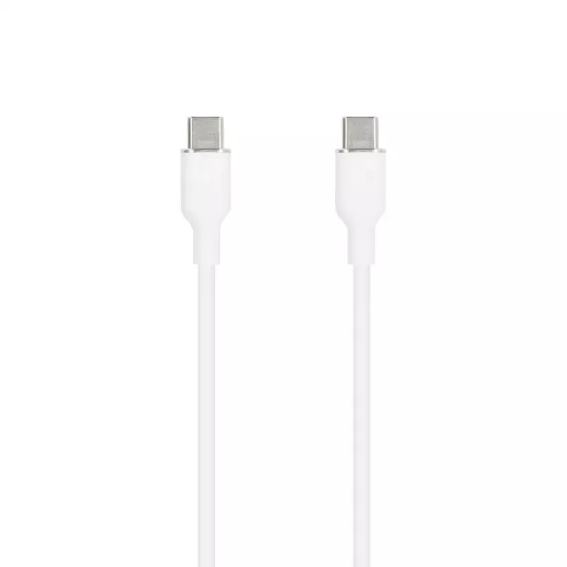SEEK TOTI USB-C į USB-C Silikoninis laidas 1m 3A Baltas