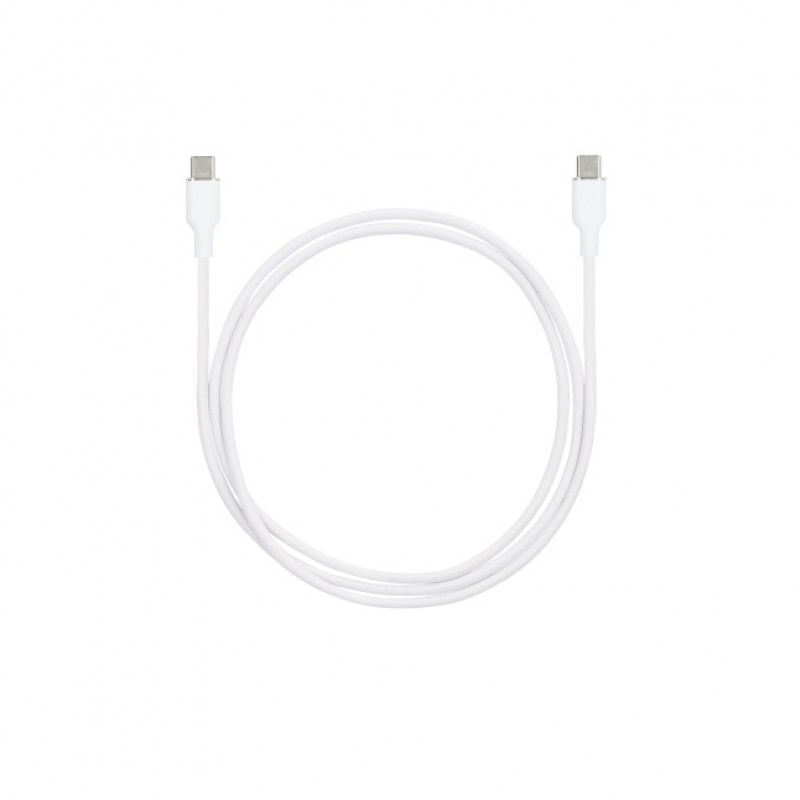 SEEK TOTI USB-C į USB-C Silikoninis laidas 1m 3A Baltas
