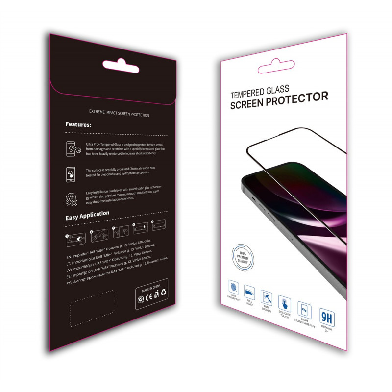 VAZOTEL Crystal Clear Screen Protector, skirtas iPhone 15 Plus / 16 Plus (2 vnt. pakuotė)