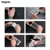 TOTI PREMIUM Premium grūdinto stiklo ekrano apsauga 3D pilnas dangtelis, skirta Apple iPhone 17 Pro Max