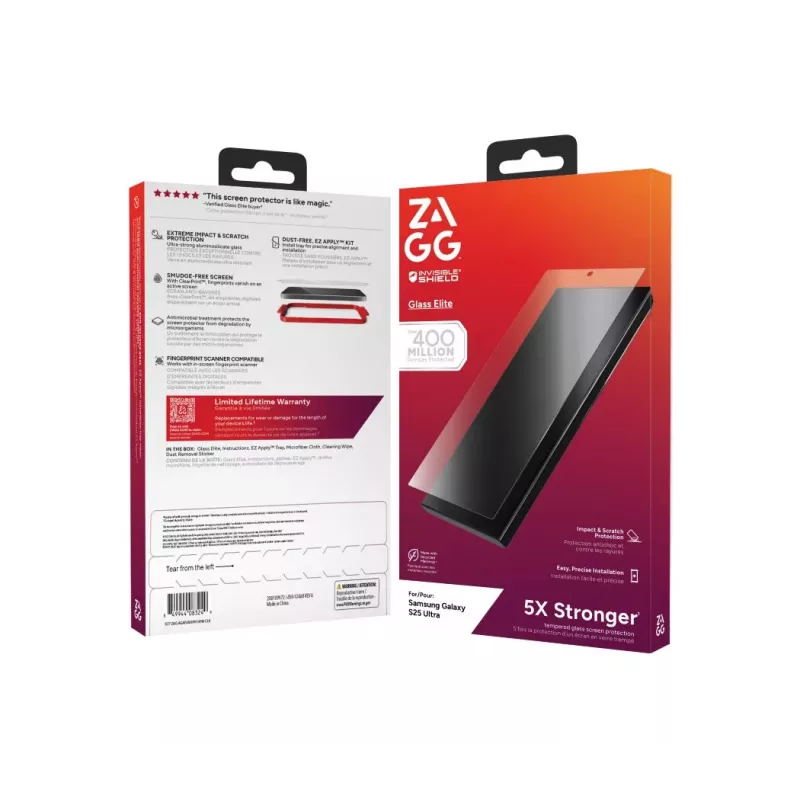 ZAGG apsaugos rinkinys, skirtas Samsung Galaxy S25 Ultra: Dėklas su MagSafe ir ekrano apsauga