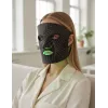 Lunni 7 Colors LED and Near-Infrared Light Silicone LED Facial Mask Black