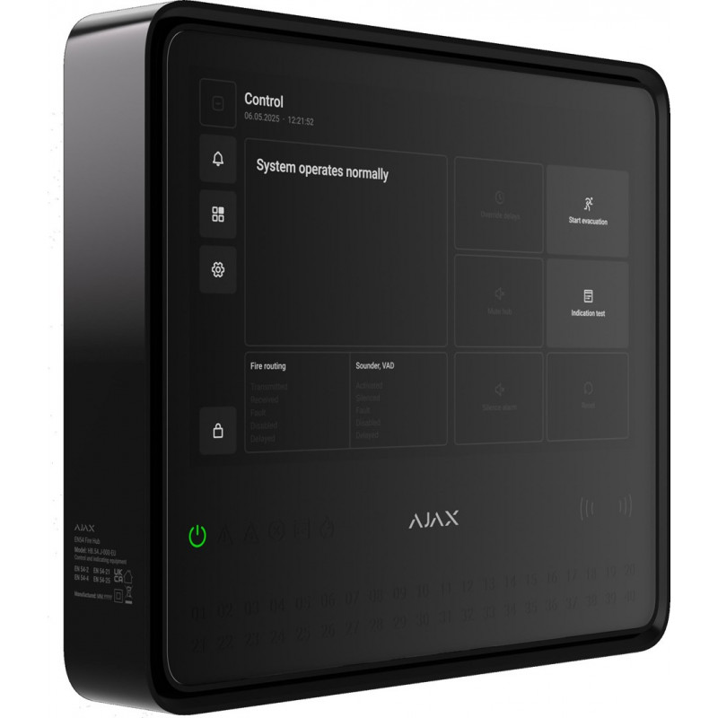 AJAX EN54 Fire Hub Jeweller - Black