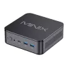 MINIX NR660LP Mini PC, AMD Ryzen 5 6600H, 16GB DDR5, 512GB NVMe SSD, Windows 11 Pro, juoda