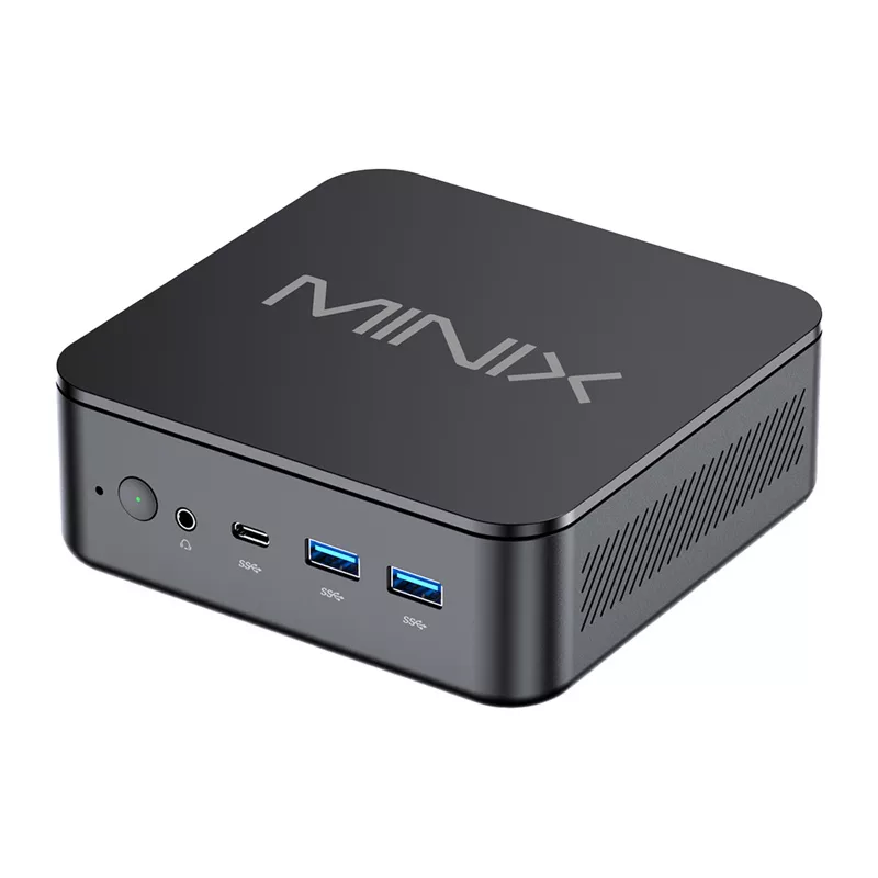 MINIX NR660LP Mini PC, AMD Ryzen 5 6600H, 16GB DDR5, 512GB NVMe SSD, Windows 11 Pro, juoda