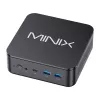 MINIX NR660LP Mini PC, AMD Ryzen 5 6600H, 16GB DDR5, 512GB NVMe SSD, Windows 11 Pro, juoda