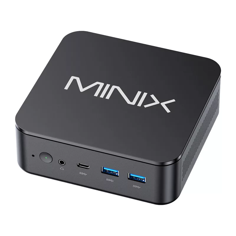 MINIX NR660LP Mini PC, AMD Ryzen 5 6600H, 16GB DDR5, 512GB NVMe SSD, Windows 11 Pro, juoda