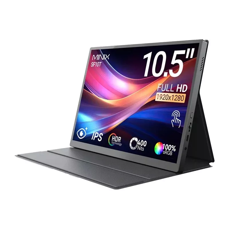 MINIX SF10T 10.5 inch nešiojamas monitorius su jutikliniu ekranu, 1920x1200 IPS, USB-C, 8000 mAh baterija