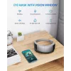 RENPHO Eyeris View akių masažuoklis su šiluma, oro kompresija, vibracija, Bluetooth, USB-C, sulankstomas, pilkas