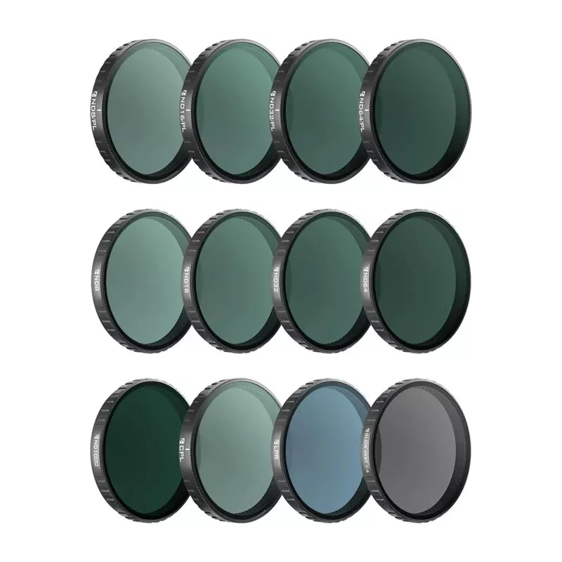 Freewell filtrų rinkinys, skirtas OSMO Action 6 – Mega Kit – 12 dalių pakuotė