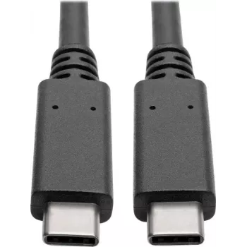 EATON Tripp Lite Series USB-C laidas (M/M) - USB 3.2 Gen 2 (10 Gbps) - 5A (100W) - suderinamas su Thunderbolt 3 - 0,91 m (3 pėdos) - juoda