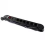 M-CAB SOCKET STRIP 6S PVC 3M BK PREM - APSAUGA NUO ĮTAMPOS ŠUOLIŲ IR PERKROVOS (POW0026)