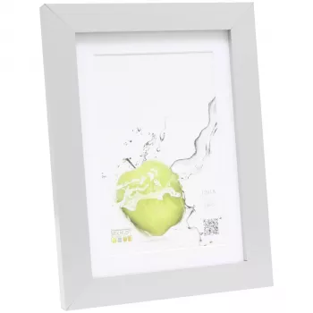 Deknudt S66KD1 P1 13x18 Wood Silver Photo Frame with Passepartout