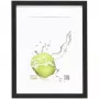 Deknudt S66KF2 P1 18x24 Wood Black Picture Frame with Mount