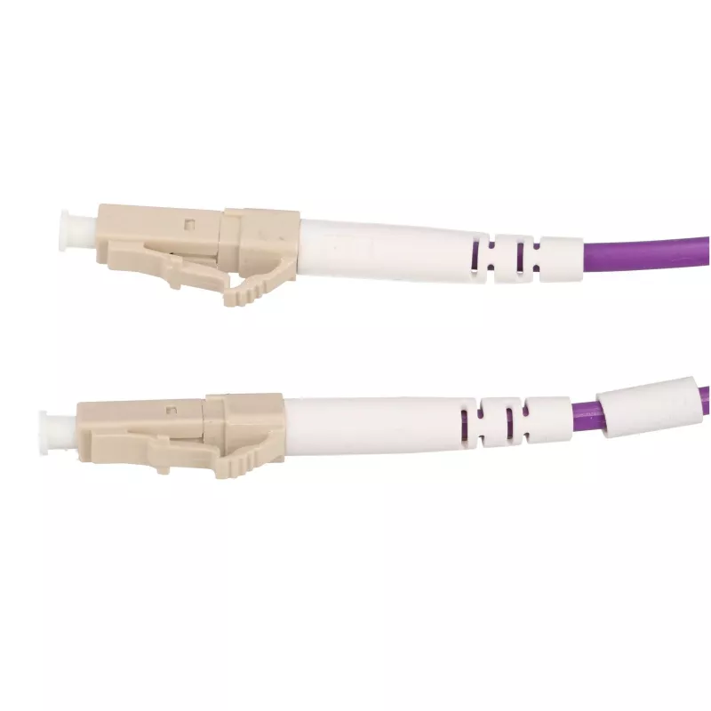 Extralink LC/UPC į LC/UPC jungiamasis laidas, daugiamodis OM4 dupleksas, 1 m, LSZH, akvamarinas