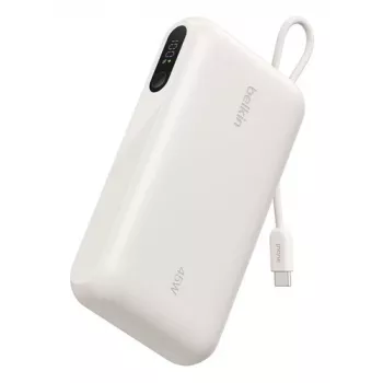 Belkin BoostCharge 20k PD45W Display Power Bank 20000mAh su USB-C laidu - Smėlio spalvos