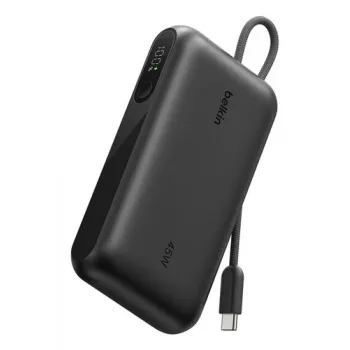 Belkin BoostCharge 10K PD45W Display Power Bank su USB-C laidu, 10000mAh, juoda