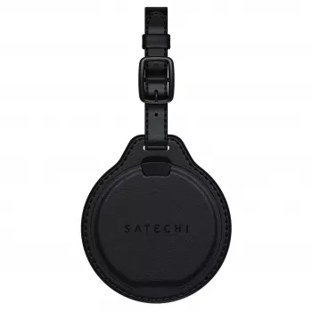 Satechi Vegan-Leather FindAll Luggage Tag Black