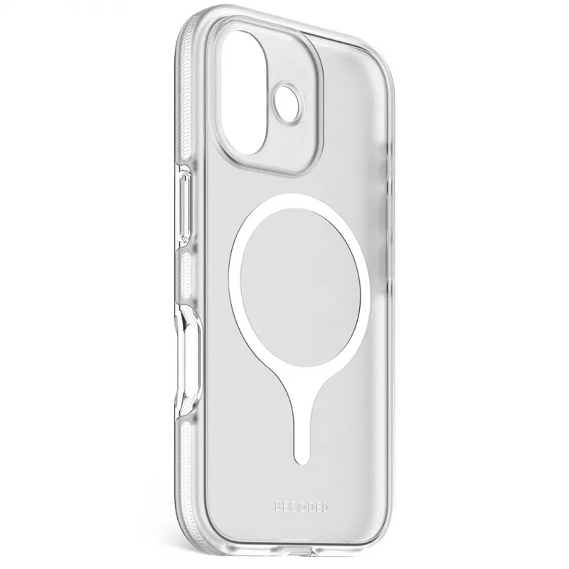Decoded DropTec Transparent Backcover, skirta iPhone 17 su MagSafe (Frosted White)